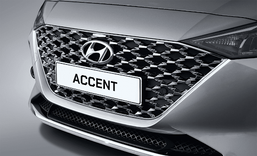 Mẫu xe Hyundai Accent mới với thiết kế lưới tản nhiệt hình lục giác