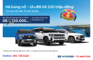 Khuyến mãi xe Hyundai tháng 5/2026